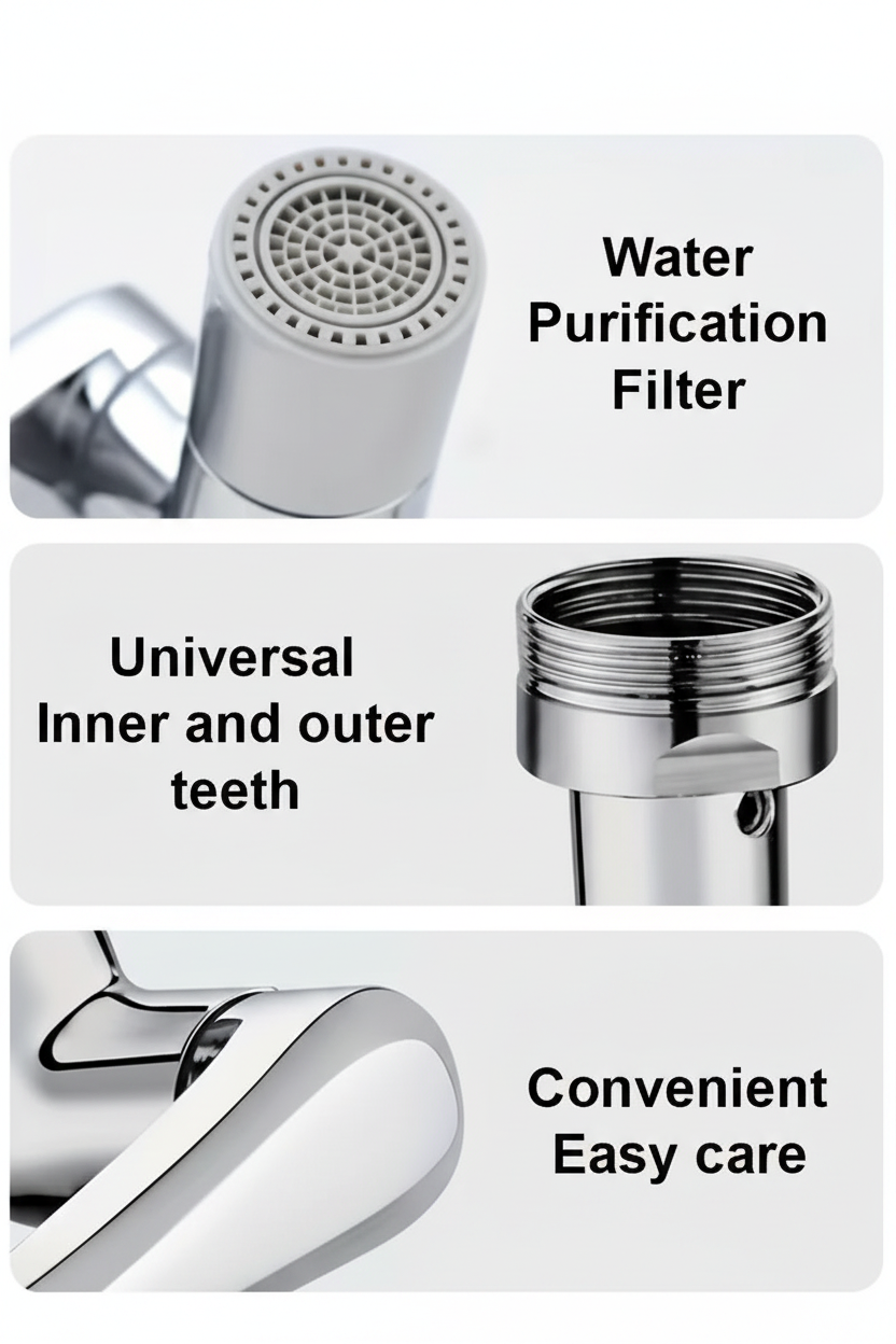 Faucet Extender Feature Infographic
